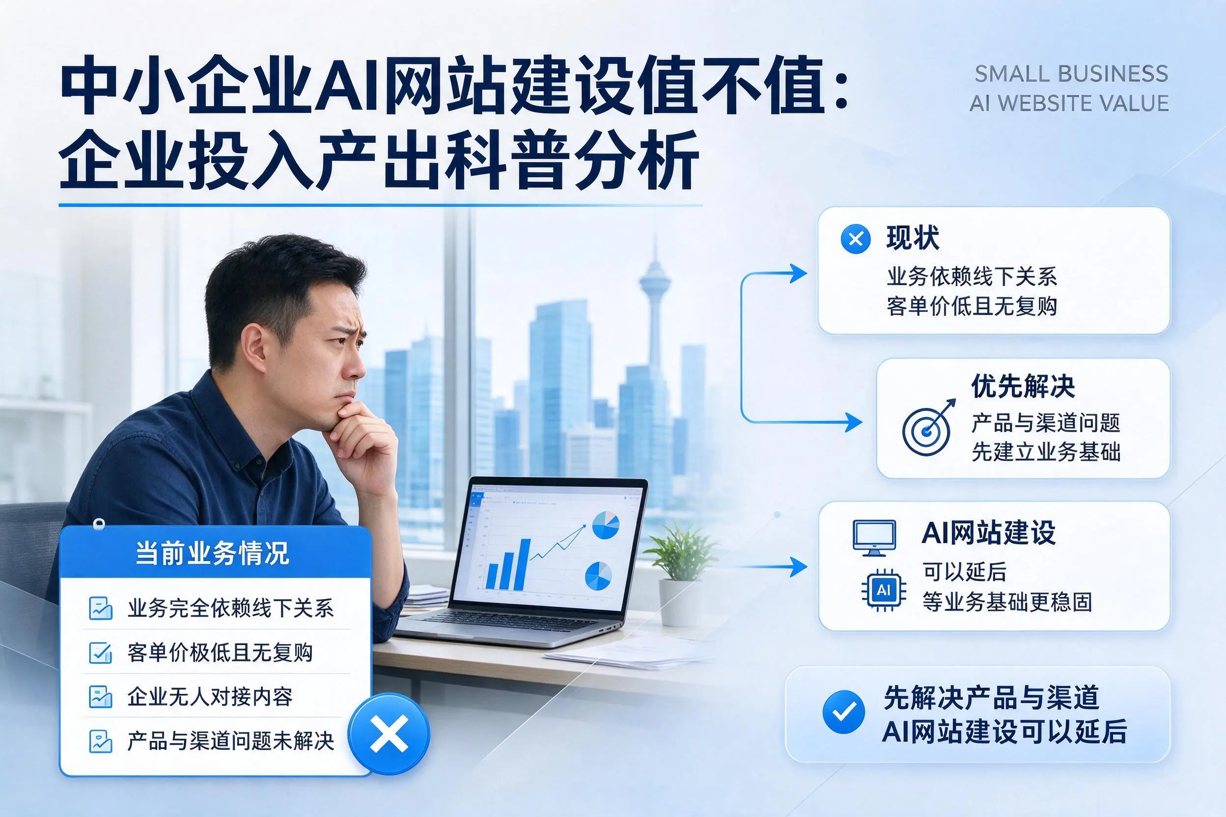 中小企业AI网站建设值不值:保山企业投入产出科普分析
