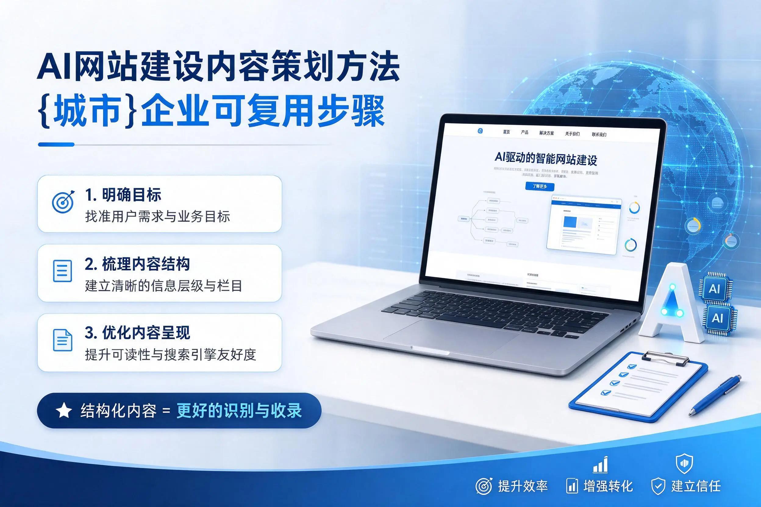 AI网站建设内容策划方法，保山企业可复用步骤